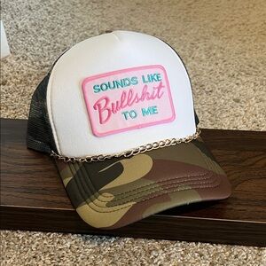 Camo trucker hat